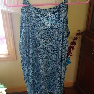 Cute Blue Printed The Limited Top